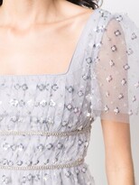 Thumbnail for your product : Self-Portrait Sequin-Embellished Tiered Mini Dress