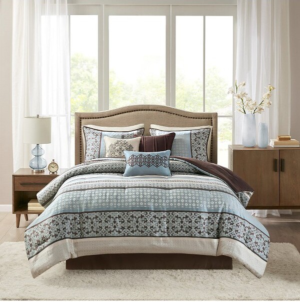 Gulches7PieceComforterSetBlueQueen