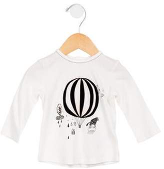 Little Marc Jacobs Girls' Balloon Printed Top w/ Tags white Girls' Balloon Printed Top w/ Tags
