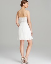 Thumbnail for your product : Aqua Dress - Spaghetti Strap Sequin Bodice Pleated Skirt
