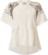 Thumbnail for your product : Philosophy di Alberta Ferretti Lace Panel Top