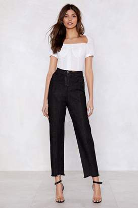 Nasty Gal Zip and Happening High-Waisted Jeans