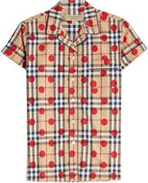 Thumbnail for your product : Burberry Mallard Dot Checked Cotton Shirt