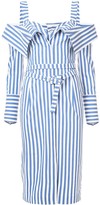 Thumbnail for your product : Monse Flap Front Striped Dress