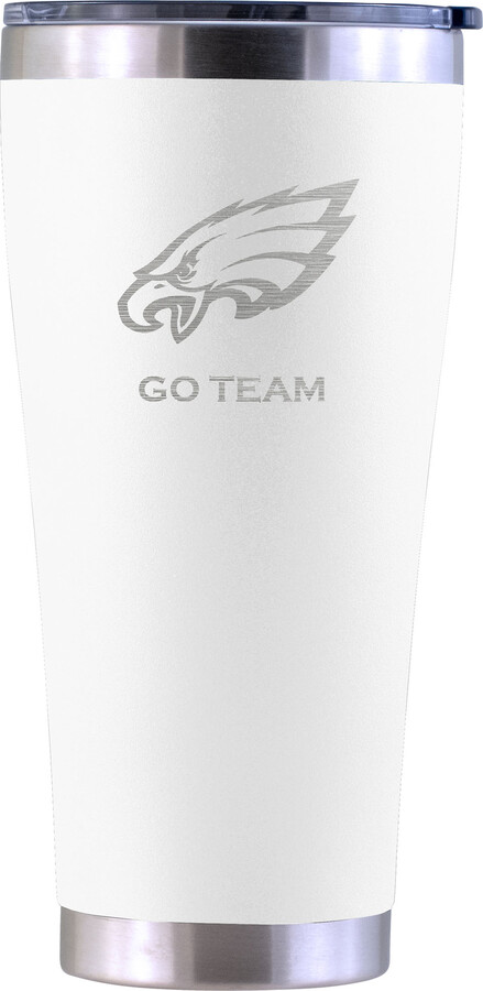 The Memory Company Philadelphia Eagles Personalized 30oz. Laser Etched White Tumbler