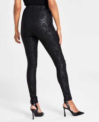 INC International Concepts Snake-Print Skinny Pants, Created for Macy's