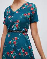 Thumbnail for your product : Yumi floral print dress with studded belt
