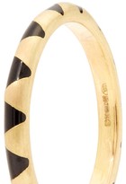 Thumbnail for your product : Marc Alary Enamel & 18kt Gold Ring - Black