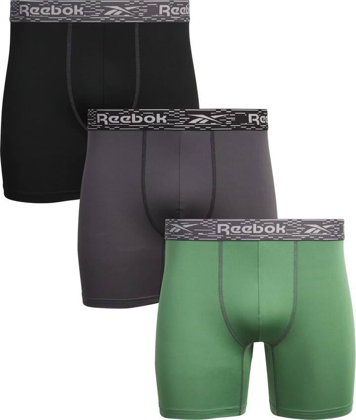  Spyder Mens Boxer Briefs 4 Pack Poly Spandex Performance  Boxer Briefs Underwear/Bonded Hem Boxer Briefs