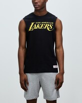 Thumbnail for your product : Mitchell & Ness Men's Black Muscle Tops - Retro Muscle Tank - Los Angeles Lakers