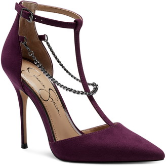 burgundy pumps dsw