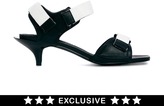 Thumbnail for your product : Cheap Monday Exclusive Kitten Monochrome Heeled Sandals