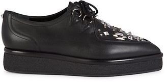 platform lace up loafers