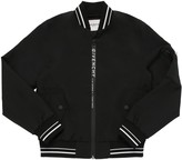 Thumbnail for your product : Givenchy Logo Print Nylon Bomber Jacket