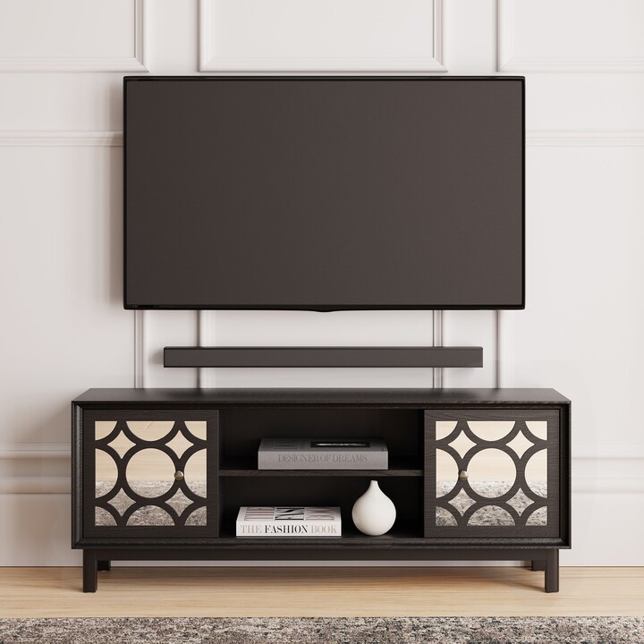 Dunelm Delphi Black TV Unit Black ShopStyle
