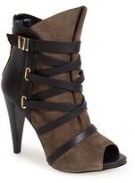Thumbnail for your product : GUESS 'Candie' Peep Toe Leather Bootie (Women)