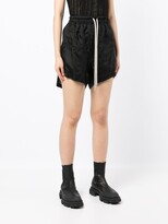 Thumbnail for your product : Rick Owens Ruched Drawstring Track Shorts