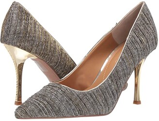 dark gray sparkly heels