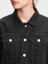 Thumbnail for your product : Gap Cropped Icon Denim Jacket With Washwell