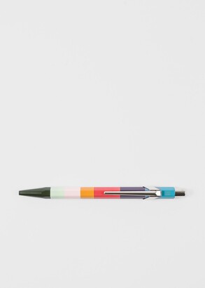 Paul Smith Caran d'Ache + 849 'Artist Stripe' Ballpoint Pen With Orange Case