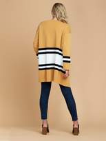 Thumbnail for your product : Goodnight Macaroon 'Linda' Yellow Color Block Open Cardigan