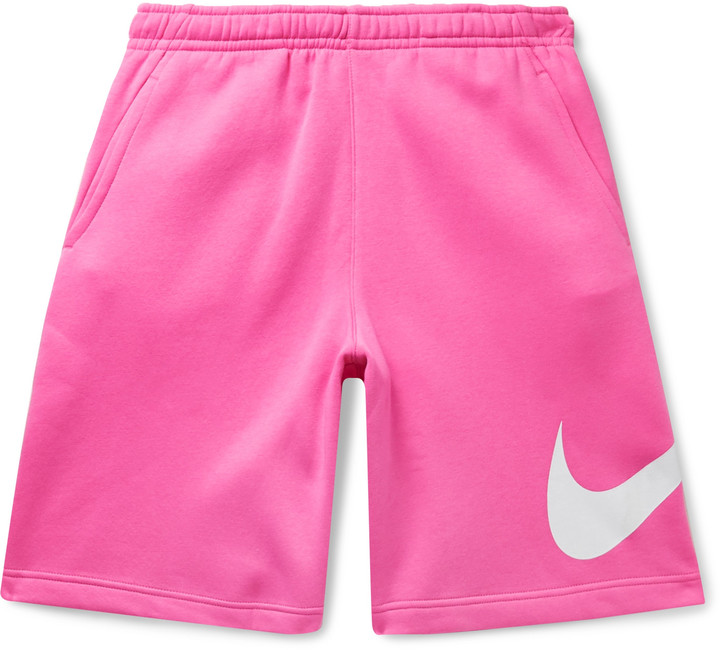 pink nike sweatshorts