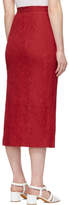 Thumbnail for your product : ALEXACHUNG Red Front Split Pencil Skirt