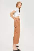 Thumbnail for your product : Topshop Womens Tobacco Cropped Wide Leg Jeans - Tobacco