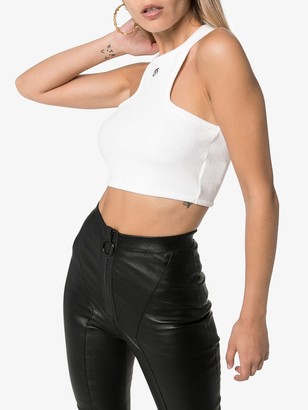 Off-White Racer-Back Crop Top