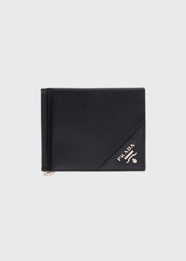 prada clip wallet