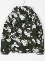 Thumbnail for your product : Stone Island Junior patterned hooded jacket