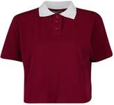 Thumbnail for your product : boohoo Petite Crop Polo Shirt