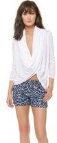 Thumbnail for your product : Alice + Olivia AIR by Draped Wrap Around Top