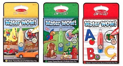 Melissa & Doug On the Go Water Wow! Water Reveal Pads Set: Vehicles, Animals, Alphabet