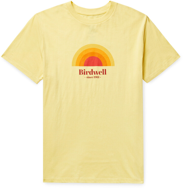 Birdwell Vintage Sunrise Logo-Print Cotton-Jersey T-Shirt - ShopStyle