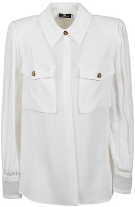 Elisabetta Franchi Button-Down Long-Sleeved Shirt