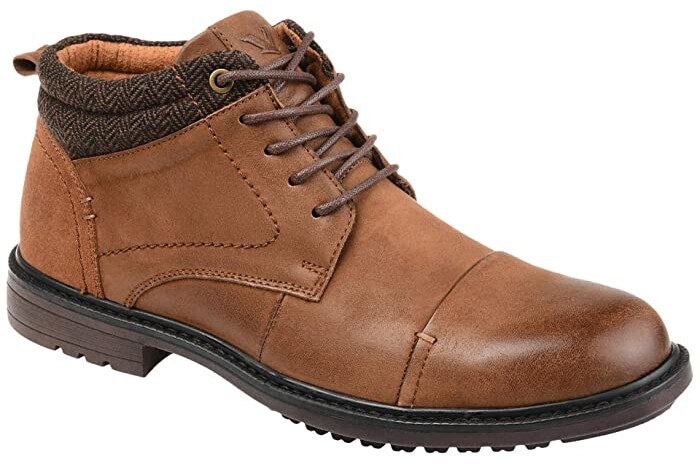 cap toe chukka boot