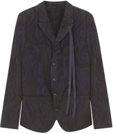 Thumbnail for your product : Ann Demeulemeester Black embroidered organza jacket