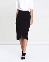 Thumbnail for your product : Forcast Charlize Tie Waist Skirt