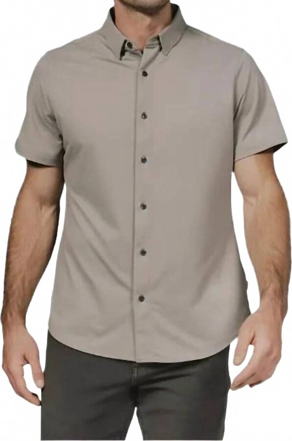 7 Diamonds Owen Short Sleeve Shirt In Clay