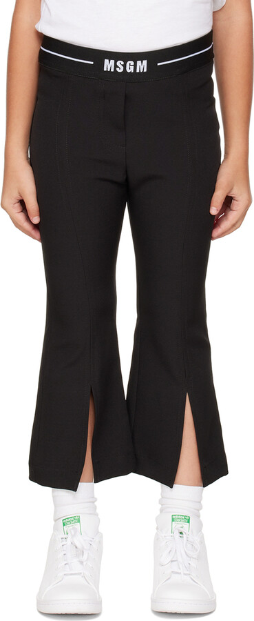 MSGM Kids Kids Black Vented Leggings