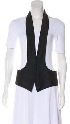 Robert Rodriguez Collarless Button-Up Vest