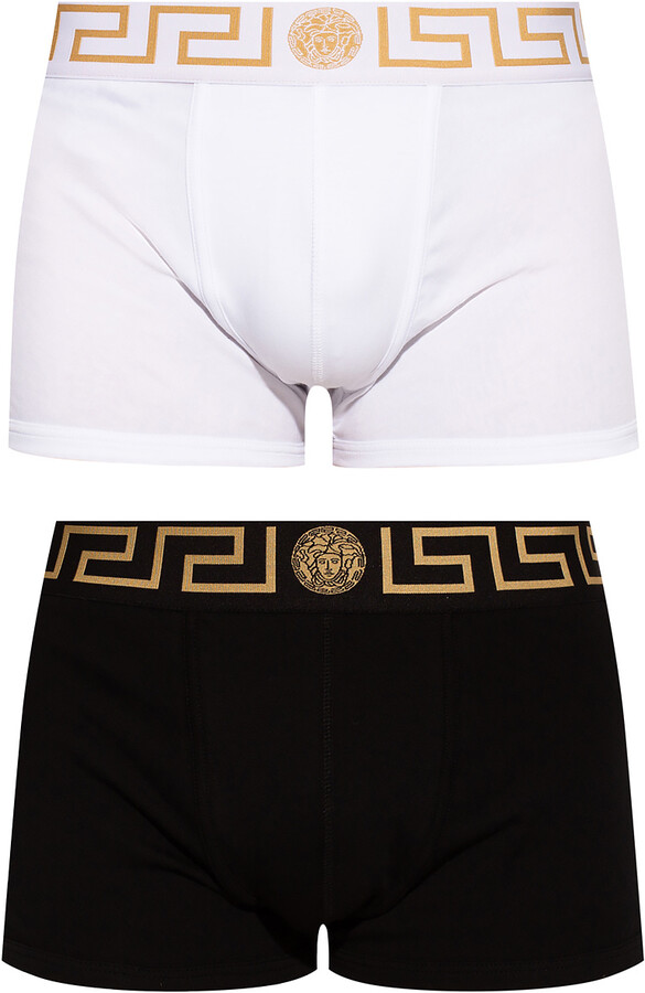 Versace Boxers Two-pack With Medusa, , - Black - ShopStyle