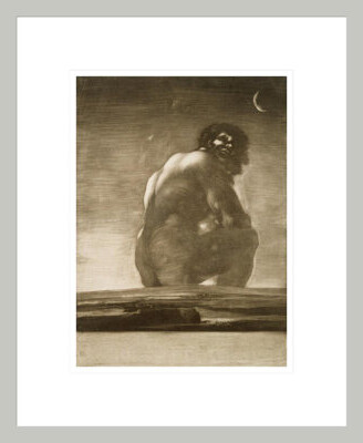 Red Barrel Studio Seated Giant by Francisco de Goya -Framed Giclee Print