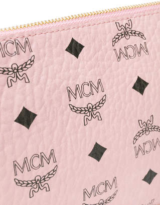 MCM logo print clutch bag