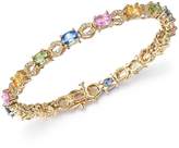 Thumbnail for your product : Bloomingdale's Multi Sapphire and Diamond Bracelet in 14K Yellow Gold - 100% Exclusive
