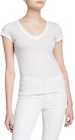 Thumbnail for your product : L'Agence Becca V-Neck Short-Sleeve Tee