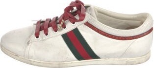 Gucci Web Accent Leather Sneakers