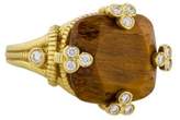 Thumbnail for your product : Judith Ripka 18K Diamond & Tiger's Eye Olivia Ring