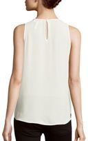 Thumbnail for your product : Laundry by Shelli Segal Roundneck Sleeveless Ruffled Top